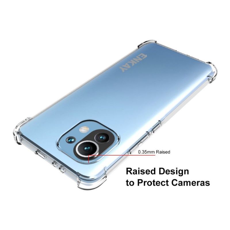 Hoesje voor Xiaomi Mi 11 Transparante + Beschermende Film Van Gehard Glas