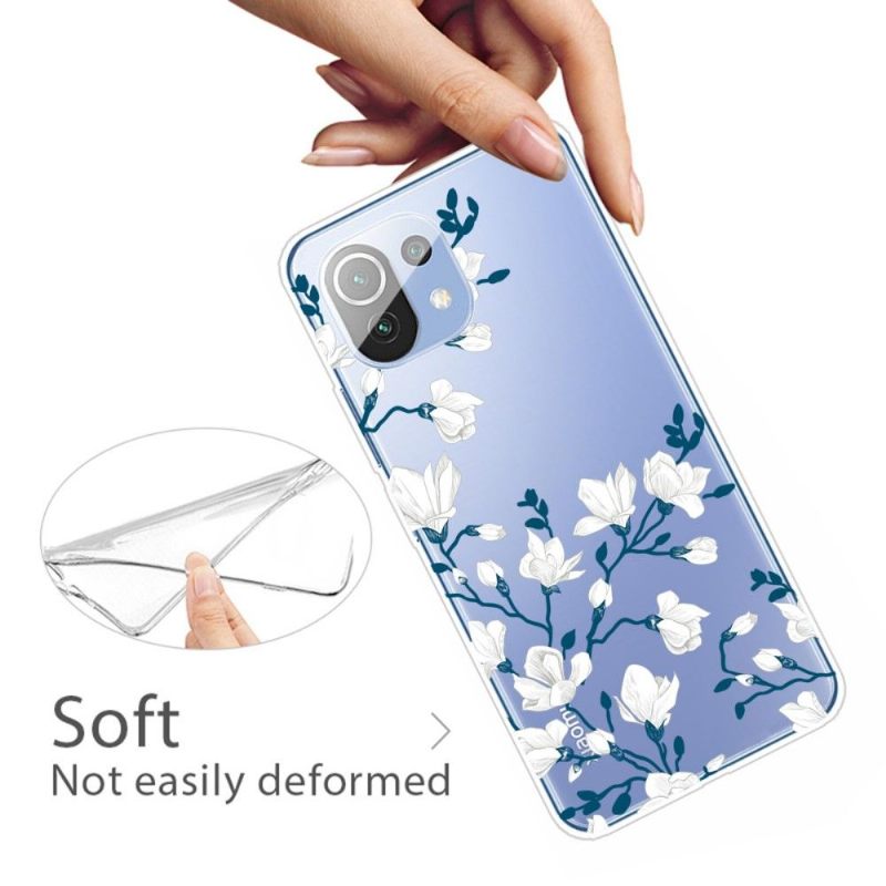 Hoesje voor Xiaomi Mi 11 Witte Bloemen