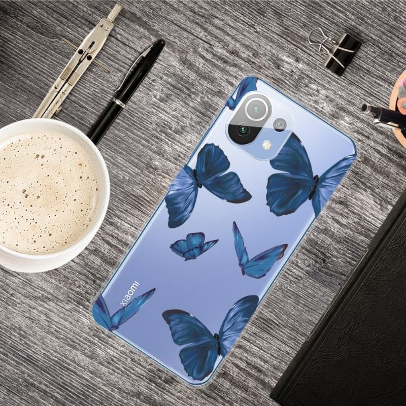 Telefoonhoesje voor Xiaomi Mi 11 Blauwe Vlinders