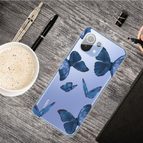 Telefoonhoesje voor Xiaomi Mi 11 Blauwe Vlinders