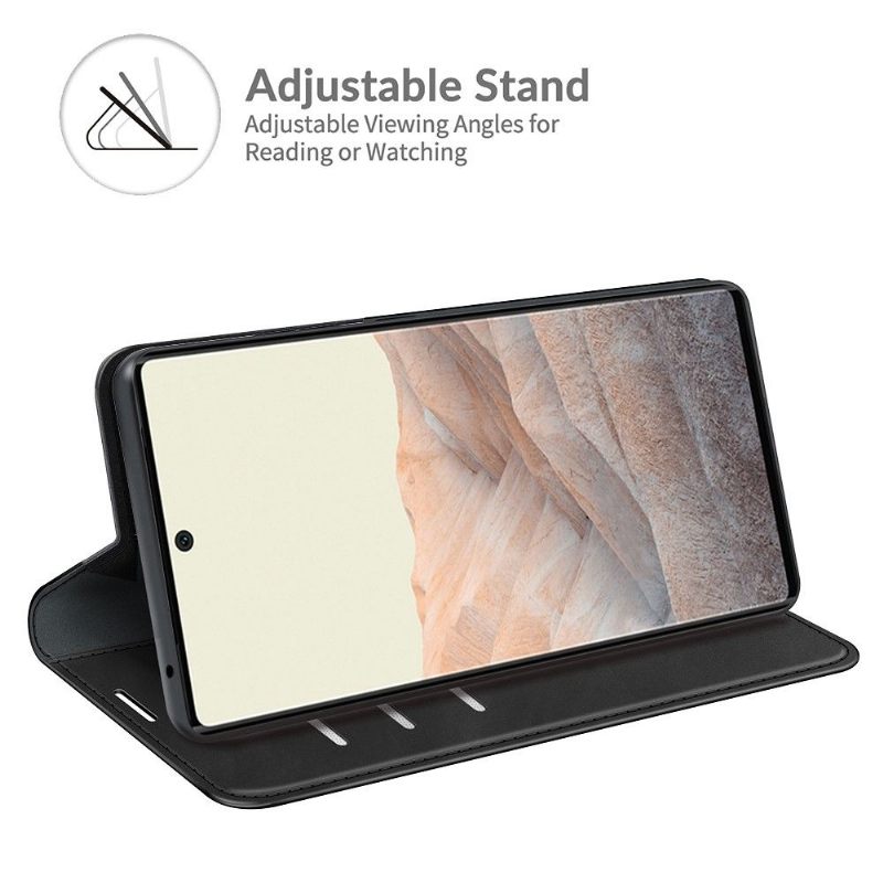 Case voor Google Pixel 6 Bescherming Kunstleer Stand Functie