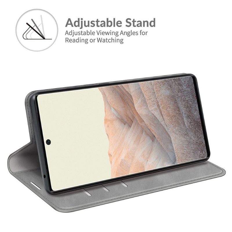 Case voor Google Pixel 6 Bescherming Kunstleer Stand Functie