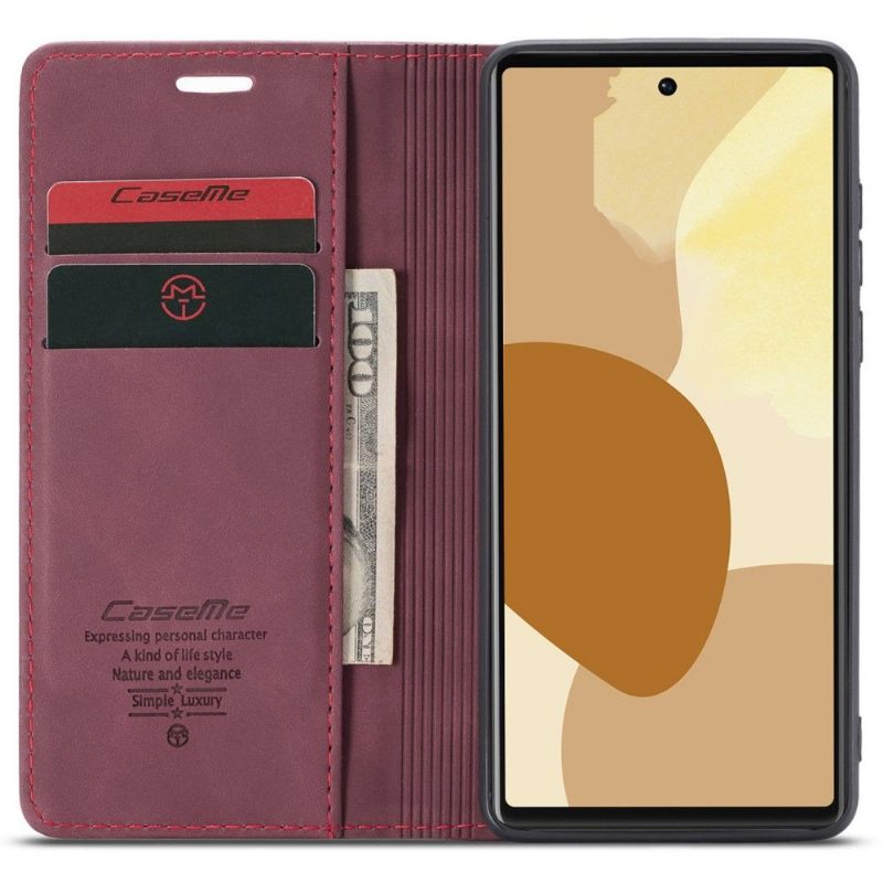 Folio-hoesje voor Google Pixel 6 Kunstleer Retro 013-serie