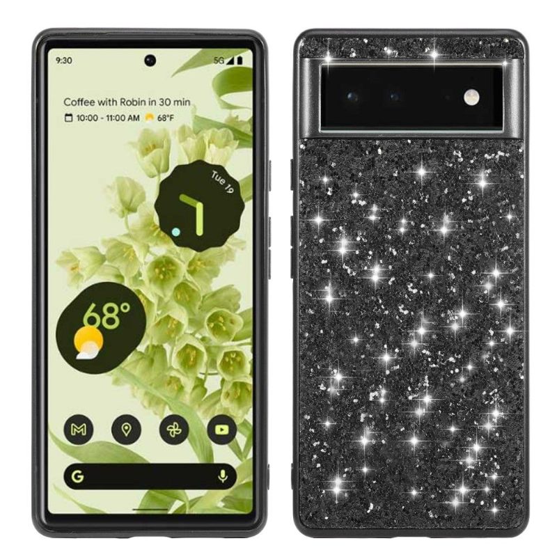 Hoesje voor Google Pixel 6 Anti-fall Glamoureuze Pailletten