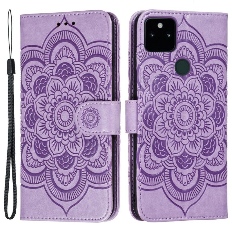 Leren Hoesje voor Google Pixel 6 Bescherming Enkele Mandala