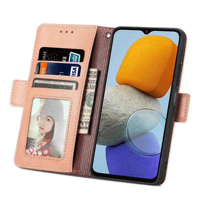 Flip Case voor Samsung Galaxy M23 5G Kunstleer Met Gaten