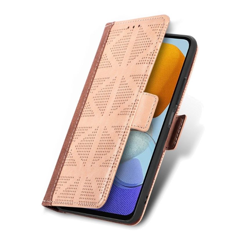 Flip Case voor Samsung Galaxy M23 5G Kunstleer Met Gaten