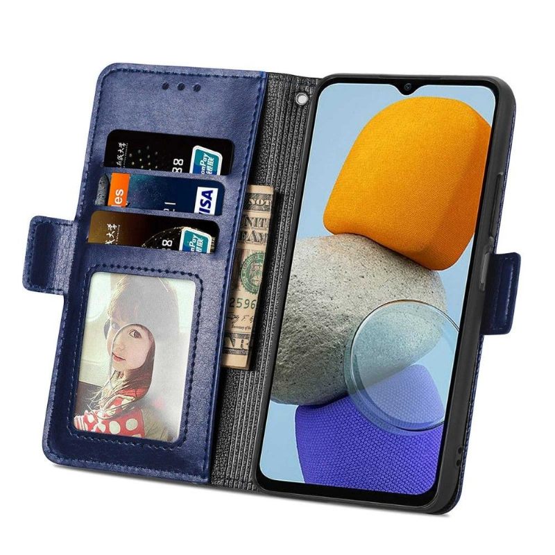 Flip Case voor Samsung Galaxy M23 5G Kunstleer Met Gaten