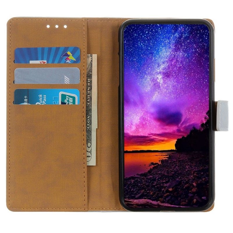 Folio-hoesje voor Samsung Galaxy M23 5G Anti-fall Basis Kunstleer