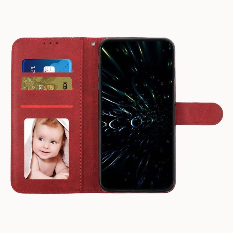 Folio-hoesje voor Samsung Galaxy M23 5G Anti-fall Retro Lederen Effectlijnen