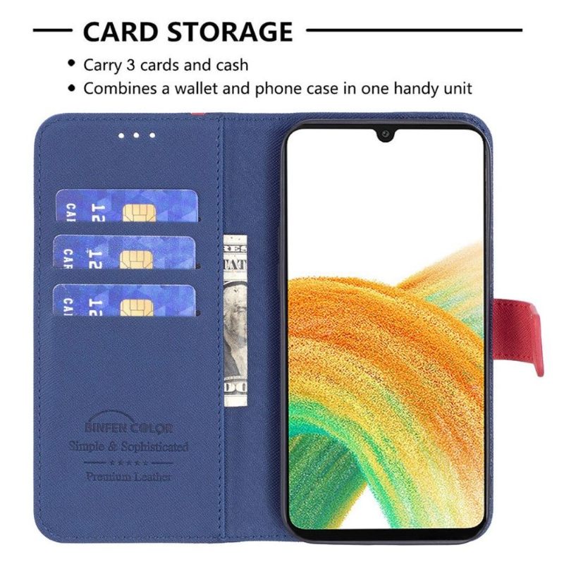 Folio-hoesje voor Samsung Galaxy M23 5G Binfen-serie 9