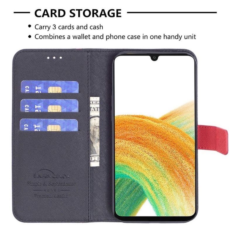 Folio-hoesje voor Samsung Galaxy M23 5G Binfen-serie 9