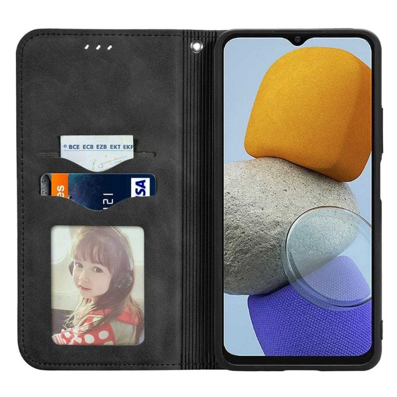 Folio-hoesje voor Samsung Galaxy M23 5G Zakelijk Retro