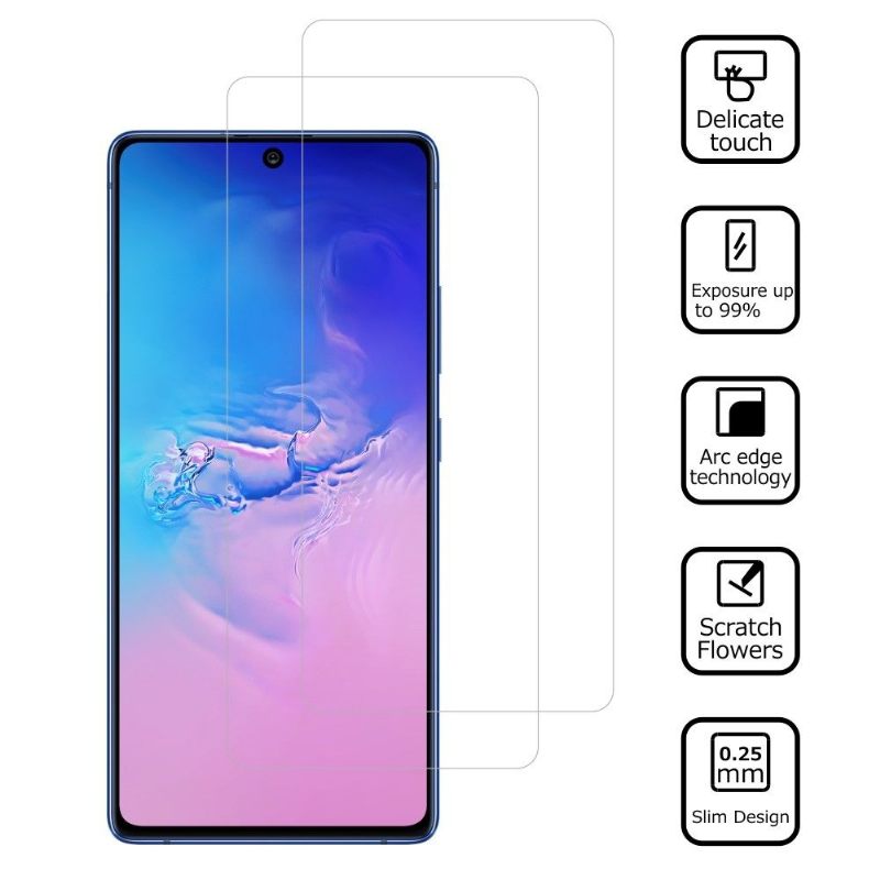 Films Van Gehard Glas Voor Samsung Galaxy S10 Lite (2 Stuks)