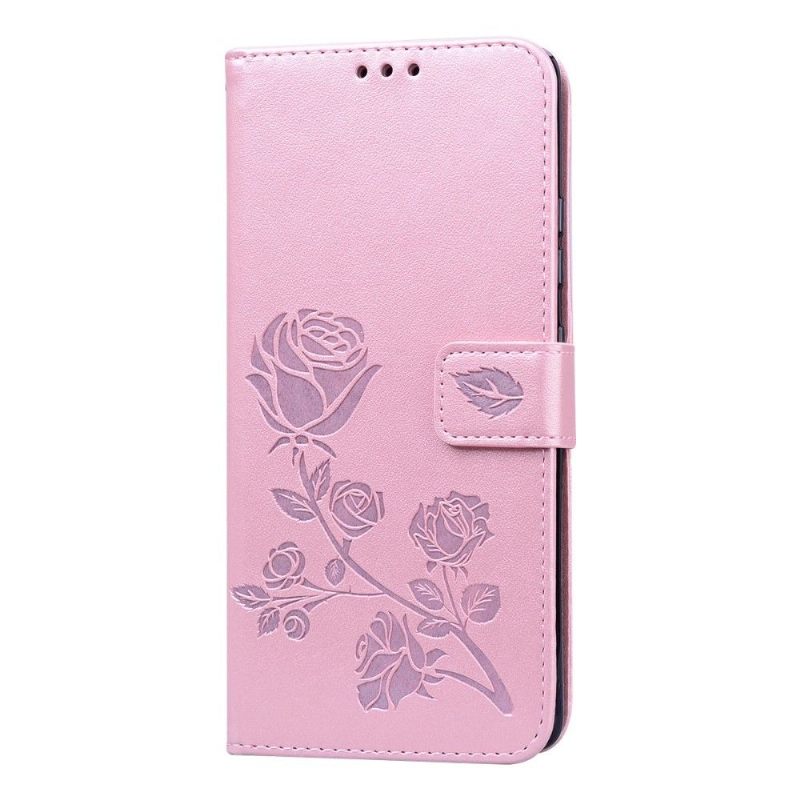 Folio-hoesje voor Samsung Galaxy S10 Lite Imitatieleer Rozenpatroon