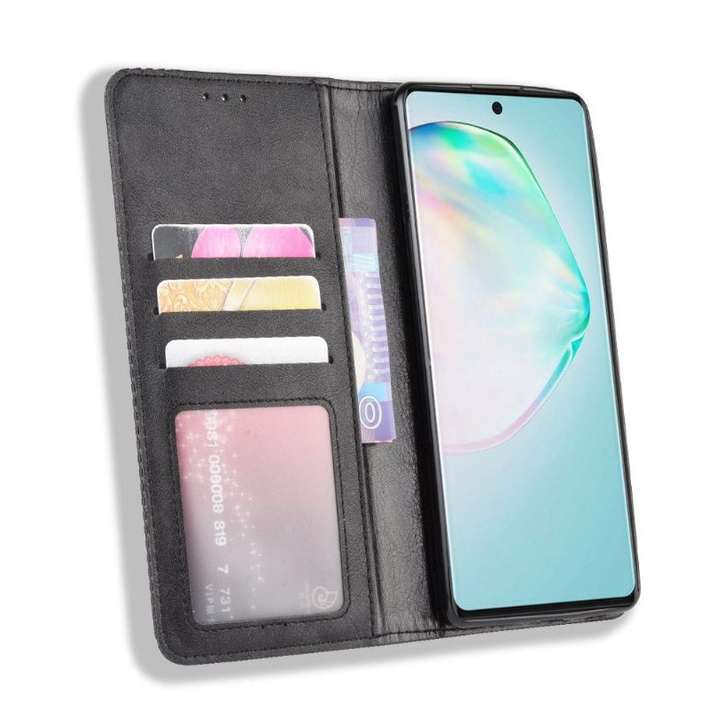 Folio-hoesje voor Samsung Galaxy S10 Lite Leer In Cirénius-stijl