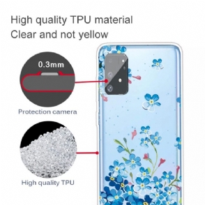 Hoesje voor Samsung Galaxy S10 Lite Blauwe Bloemen