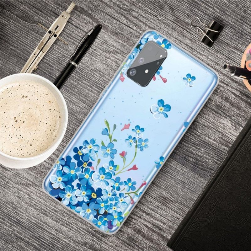 Hoesje voor Samsung Galaxy S10 Lite Blauwe Bloemen