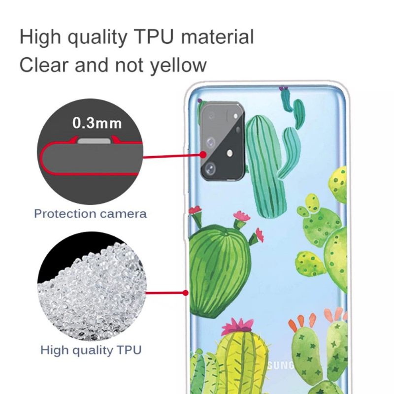 Hoesje voor Samsung Galaxy S10 Lite Transparante Cactus