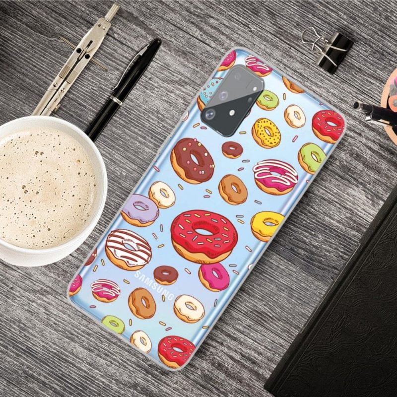 Hoesje voor Samsung Galaxy S10 Lite Transparante Donuts