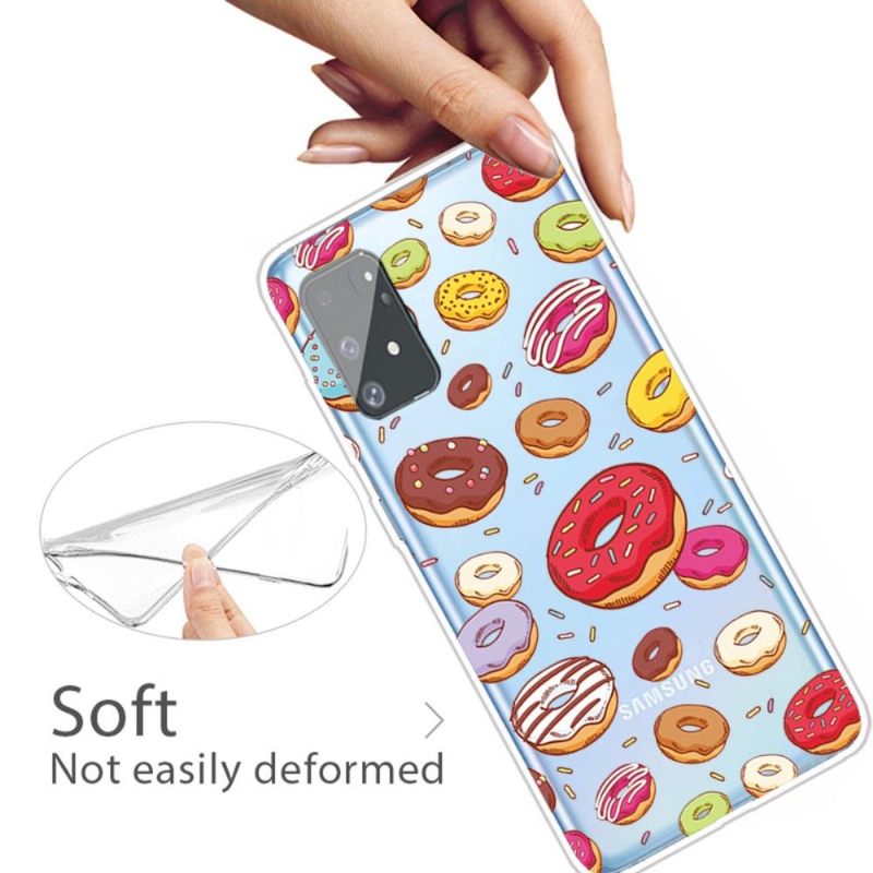 Hoesje voor Samsung Galaxy S10 Lite Transparante Donuts