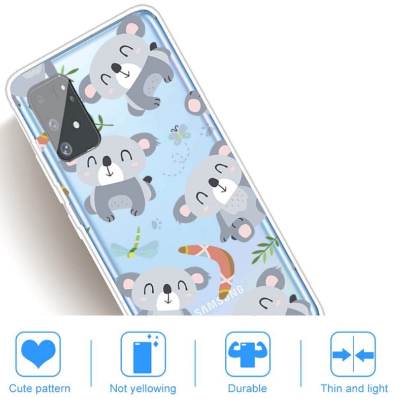 Hoesje voor Samsung Galaxy S10 Lite Transparante Koala's