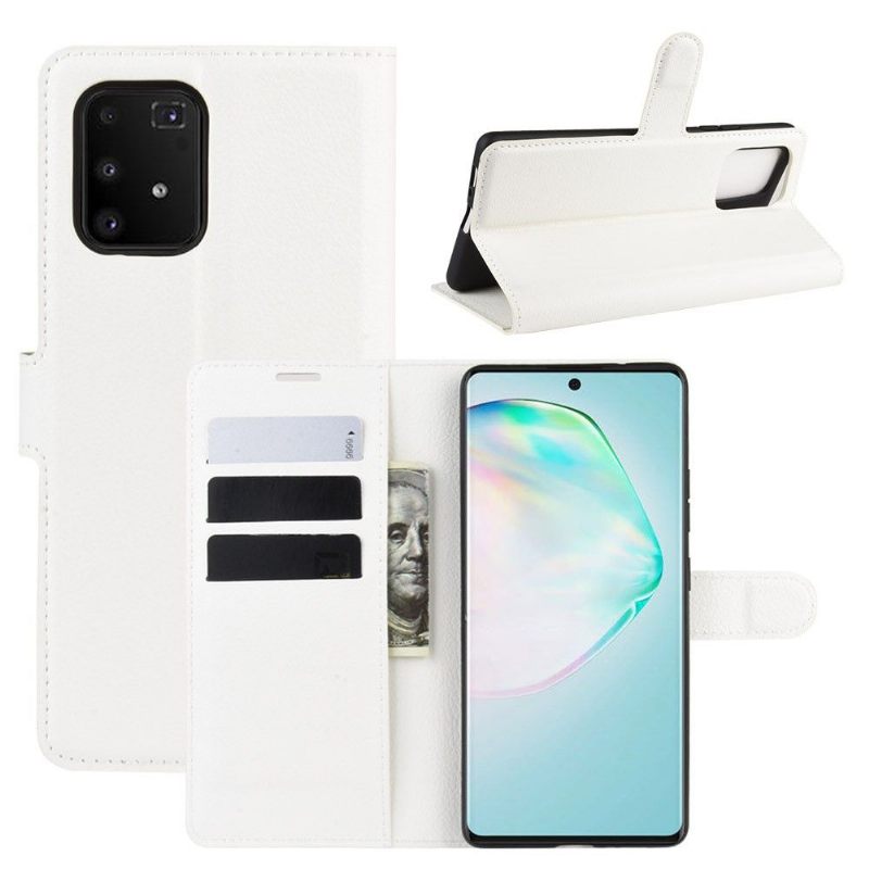 Leren Hoesje voor Samsung Galaxy S10 Lite Bescherming Portemonnee Leren Leereffect