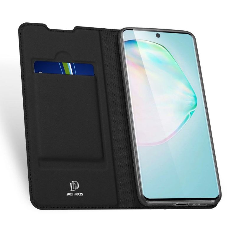 Leren Hoesje voor Samsung Galaxy S10 Lite Satijnen Coating