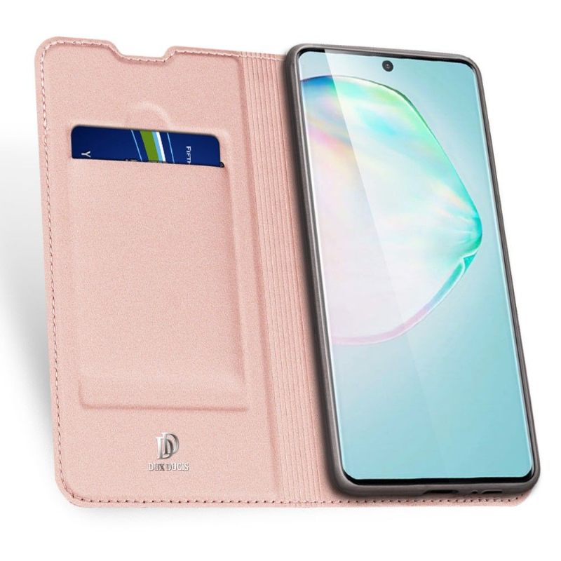 Leren Hoesje voor Samsung Galaxy S10 Lite Satijnen Coating