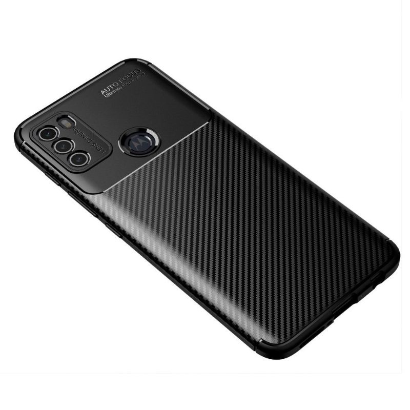 Telefoonhoesje voor Motorola Moto G50 Koolstofvezelstijl