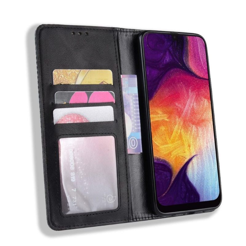 Case voor Samsung Galaxy A70 Leer In Cirénius-stijl