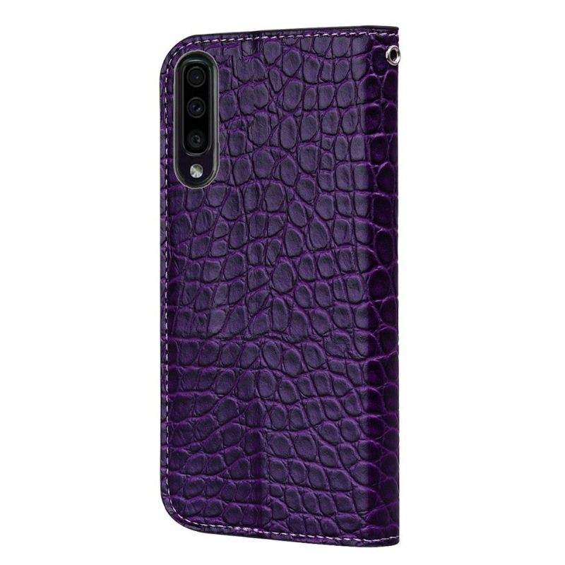 Cover voor Samsung Galaxy A70 Luxe Krokodileffect