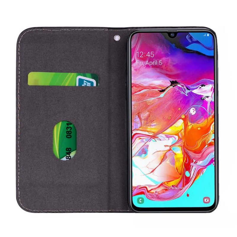 Cover voor Samsung Galaxy A70 Luxe Krokodileffect