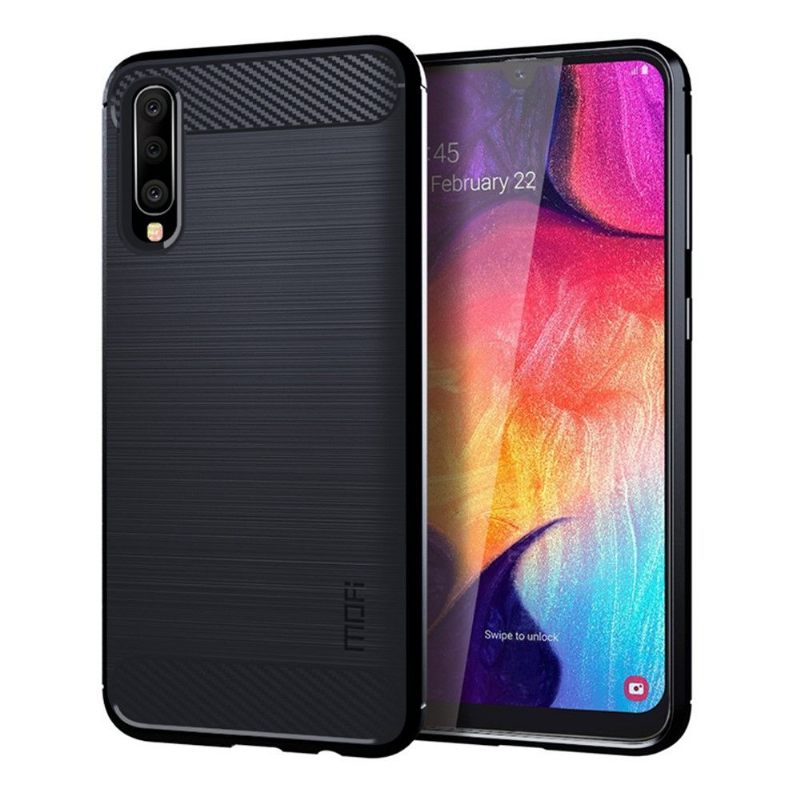 Hoesje voor Samsung Galaxy A70 Geborsteld Mofi