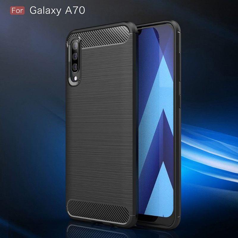 Hoesje voor Samsung Galaxy A70 Koolborstel Gel