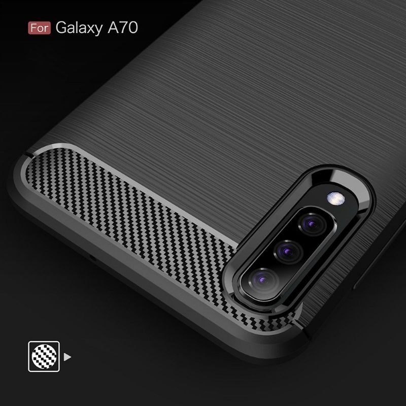 Hoesje voor Samsung Galaxy A70 Koolborstel Gel