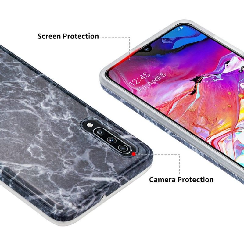 Hoesje voor Samsung Galaxy A70 Marmer