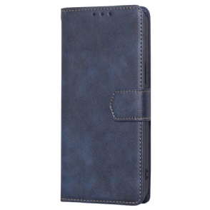 Folio-hoesje voor Xiaomi 12T / 12T Pro Couture-leereffect