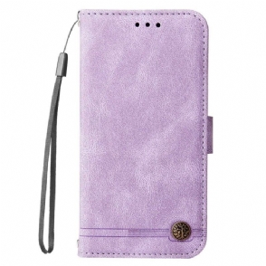 Folio-hoesje voor Xiaomi 12T / 12T Pro Decoratieve Klinknagel En Koord