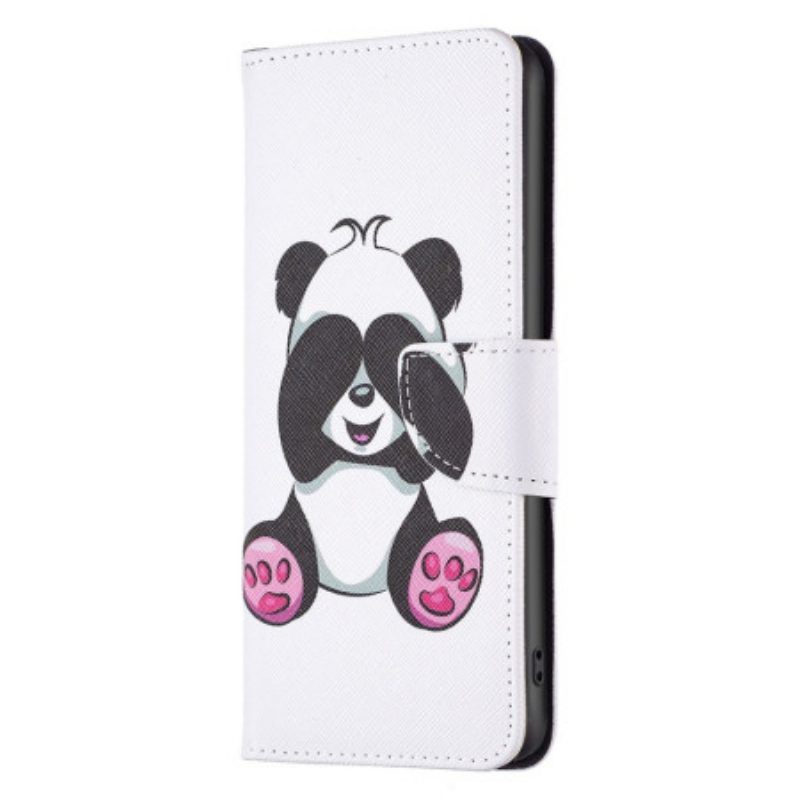 Folio-hoesje voor Xiaomi 12T / 12T Pro Panda-plezier