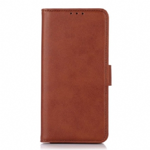 Folio-hoesje voor Xiaomi 12T / 12T Pro Soberheid Leer Effect