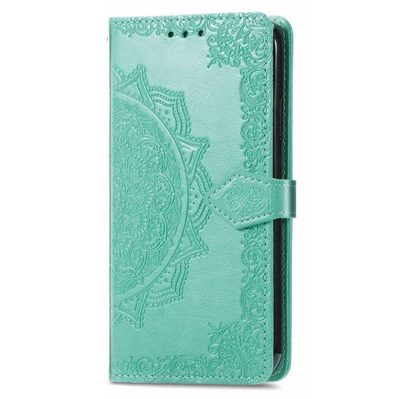 Leren Hoesje voor Xiaomi 12T / 12T Pro Uitstekende Mandala