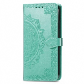 Leren Hoesje voor Xiaomi 12T / 12T Pro Uitstekende Mandala