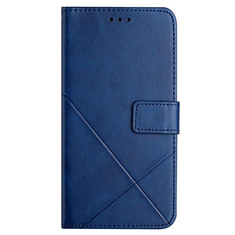 Leren Hoesje voor Xiaomi 12T / 12T Pro X Design Geo Lederen Stijl