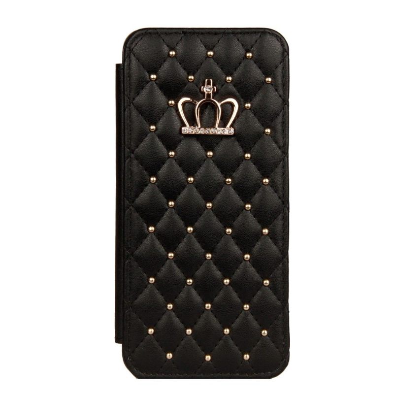 Flip Case voor Samsung Galaxy S9 Gewatteerd Met Kroon