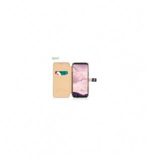 Folio-hoesje voor Samsung Galaxy S9 Lenuo Kunstleer Premium - Goud