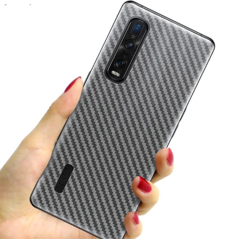 Carbon Achterste Films Voor Oppo Find X2 Pro (2 Stuks)