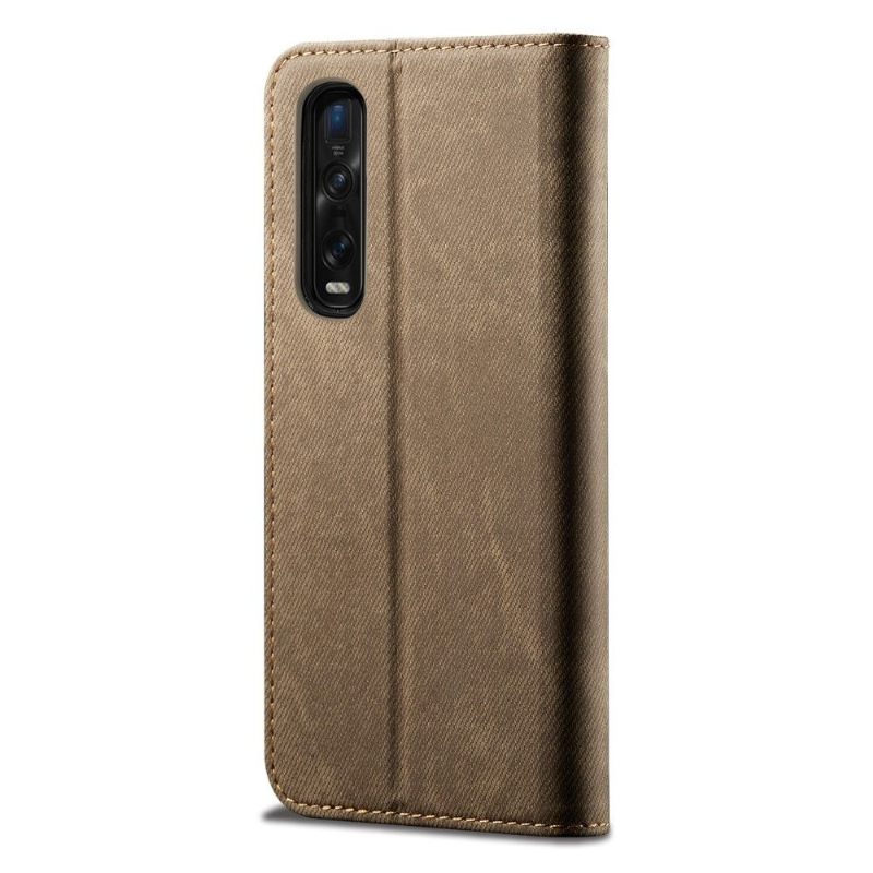 Folio-hoesje voor Oppo Find X2 Pro Anti-fall De Giulia Style Jeans