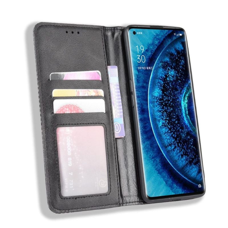 Folio-hoesje voor Oppo Find X2 Pro De Lederen Stijl Cirénius