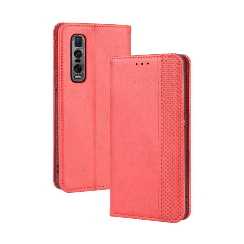 Folio-hoesje voor Oppo Find X2 Pro De Lederen Stijl Cirénius